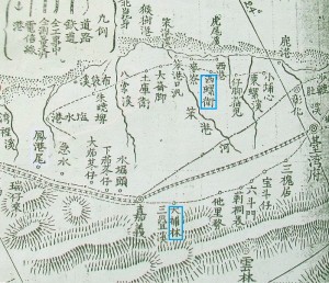 1895年日軍所繪台灣南部圖